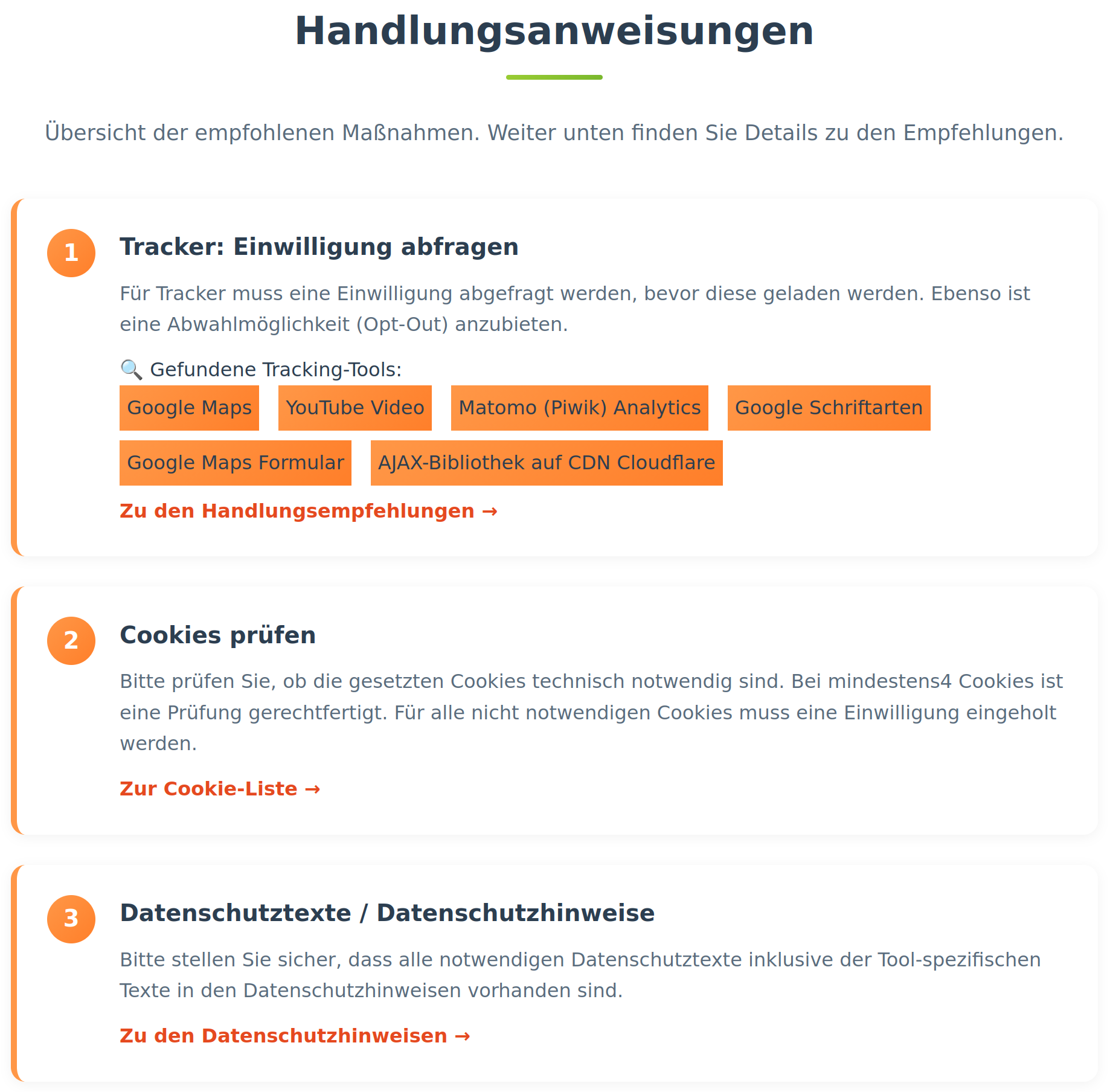 Handlungsempfehlungen